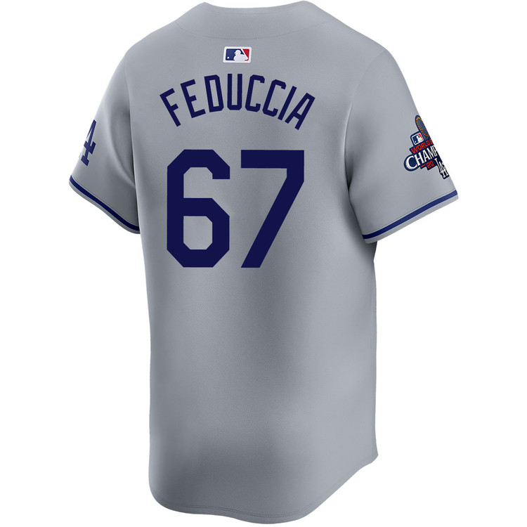 Hunter Feduccia Los Angeles Dodgers Road Limited World Series Champions Jersey