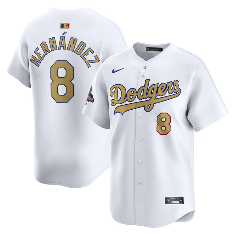 Enrique Hernandez Los Angeles Dodgers Home 2025 Gold Collection Limited Jersey