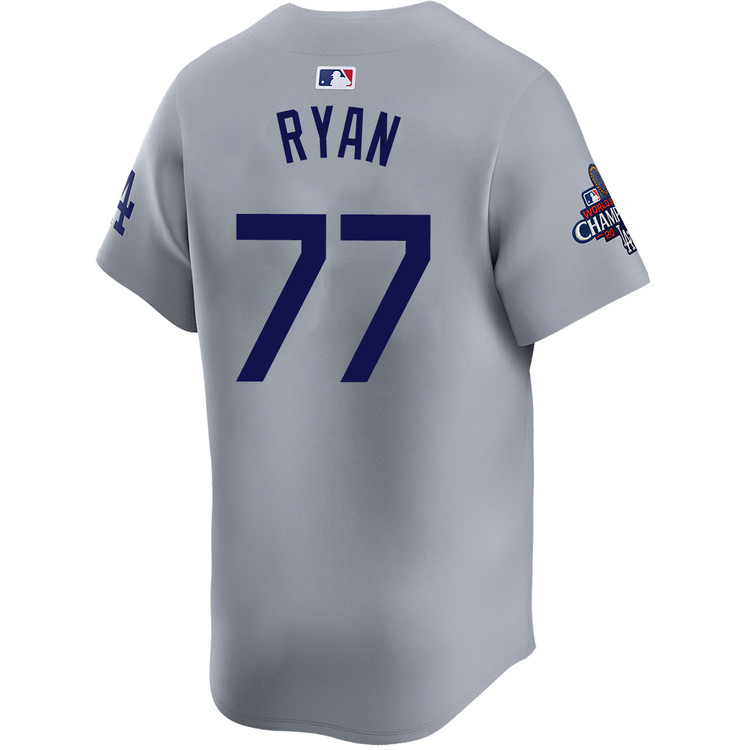 River Ryan Los Angeles Dodgers Alternate Road Limited World Series Champions Jersey