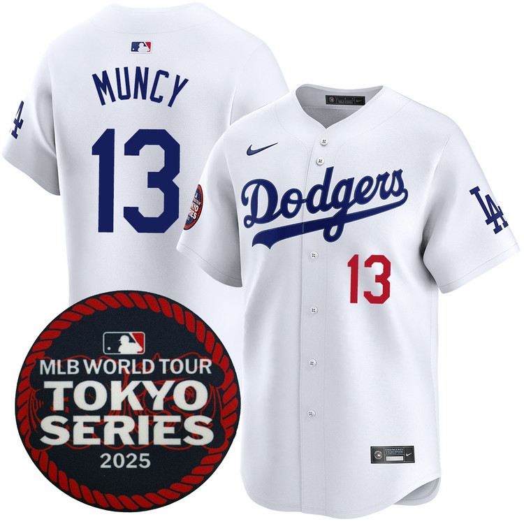 Max Muncy Los Angeles Dodgers Home 2025 Tokyo Series Jersey