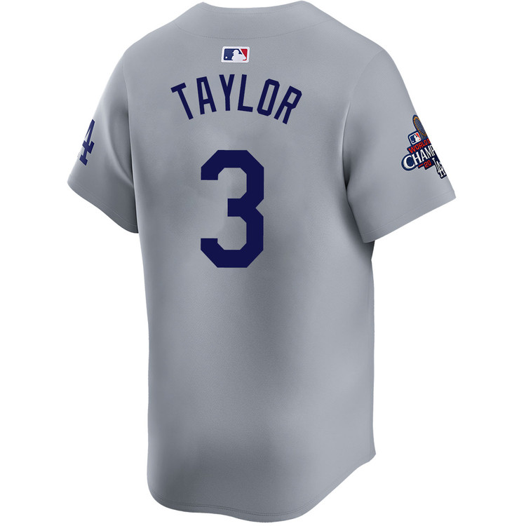 Chris Taylor Los Angeles Dodgers Alternate Road Limited World Series Champions Jersey