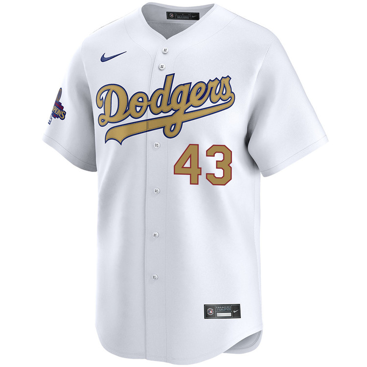 Anthony Banda Los Angeles Dodgers Home 2025 Gold Collection Limited Jersey
