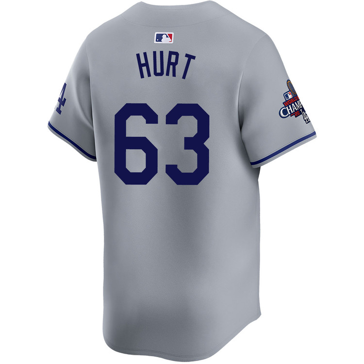 Kyle Hurt Los Angeles Dodgers Road Limited World Series Champions Jersey