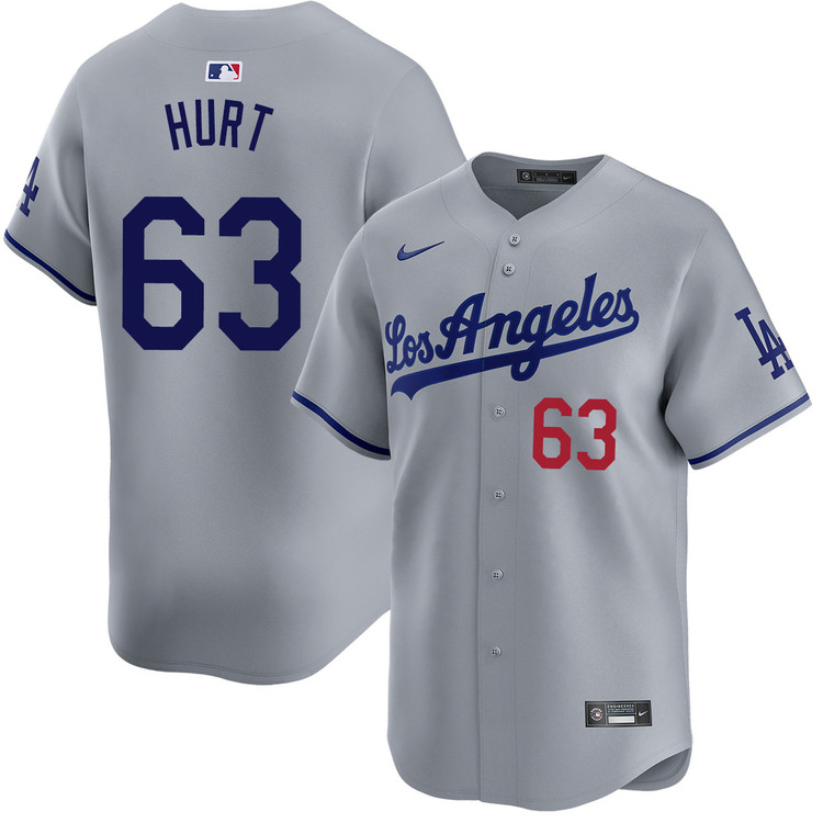 Kyle Hurt Los Angeles Dodgers Road Limited Jersey