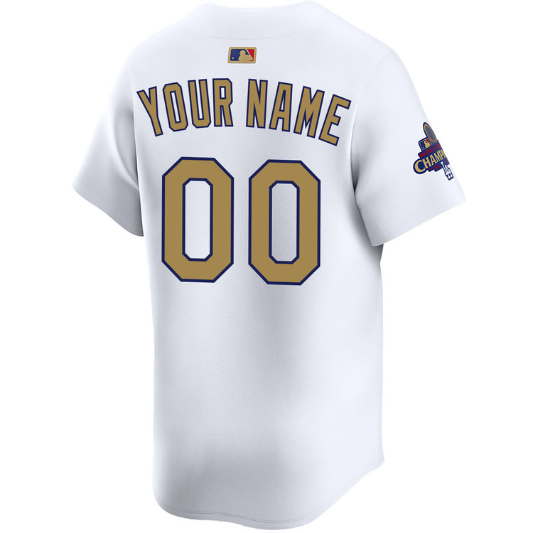 Los Angeles Dodgers Personalized Home 2025 Gold Collection Limited Jersey