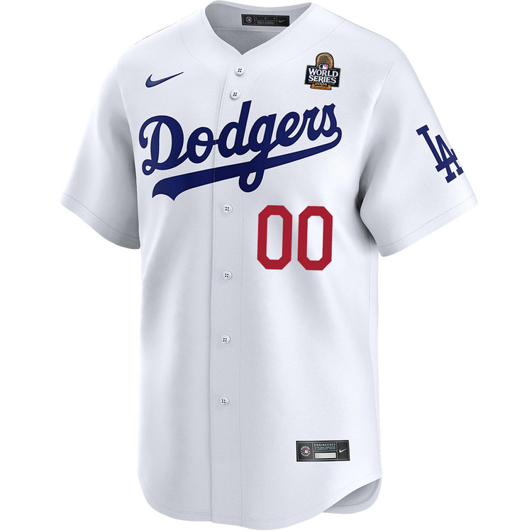 Los Angeles Dodgers Personalized Home Limited World Series Jersey