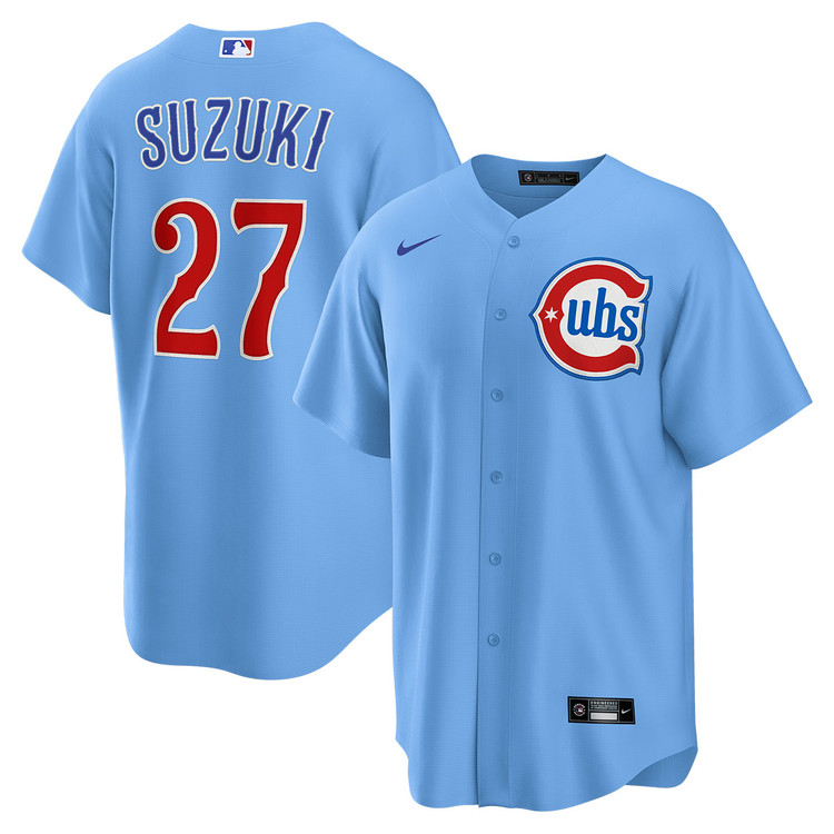 Seiya Suzuki Chicago Cubs Blues Alternate Jersey