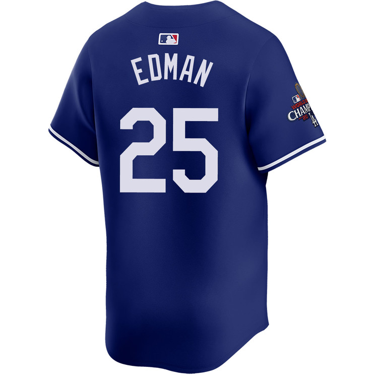Tommy Edman Los Angeles Dodgers Alternate Royal Limited World Series Champions Jersey