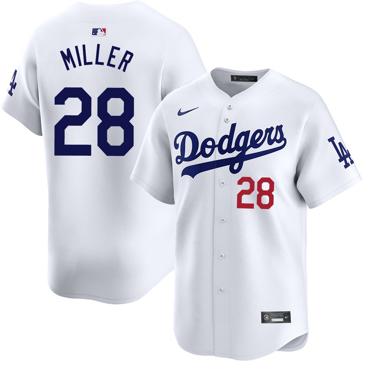 Bobby Miller Los Angeles Dodgers Home Limited Jersey