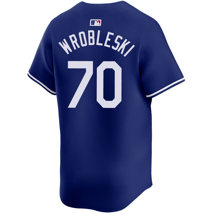 Justin Wrobleski Los Angeles Dodgers Alternate Royal Limited World Series Jersey
