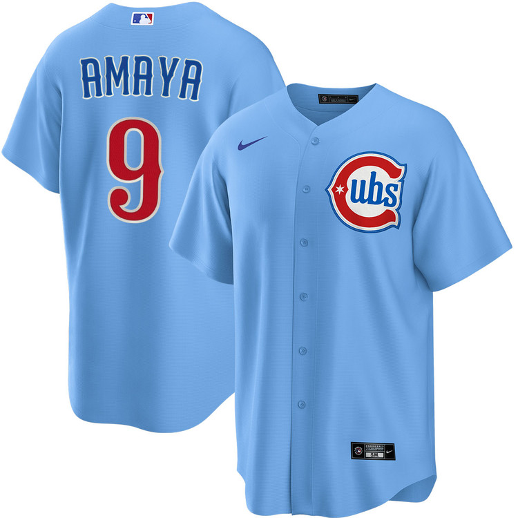 Miguel Amaya Chicago Cubs Blues Alternate Jersey