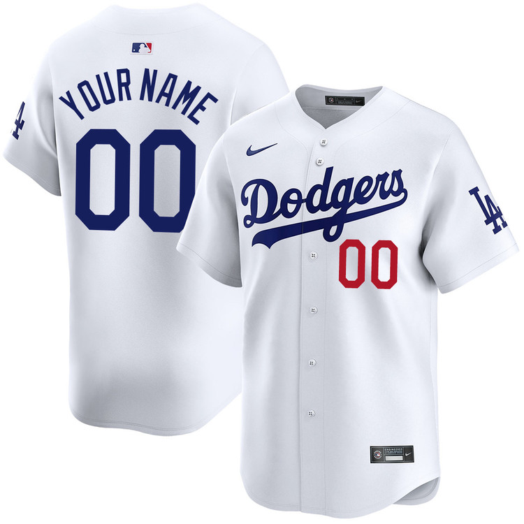 Los Angeles Dodgers Personalized Home Limited Jersey
