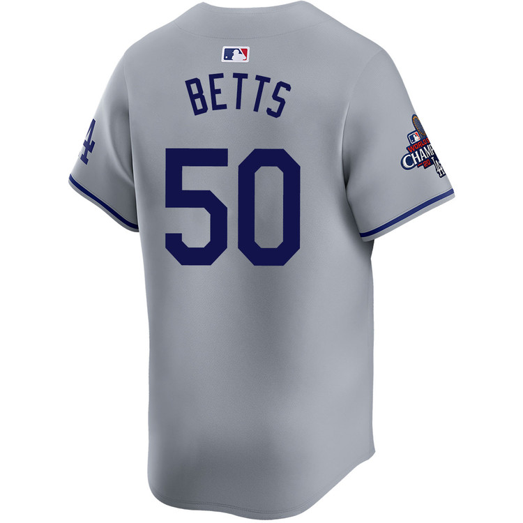 Mookie Betts Los Angeles Dodgers Road Limited World Series Champions Jersey