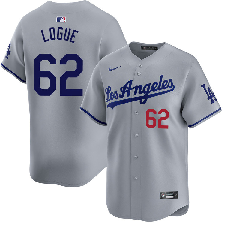 Zach Logue Los Angeles Dodgers Road Limited Jersey