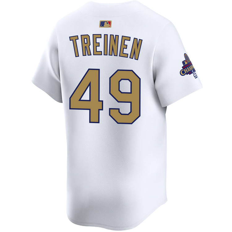 Blake Treinen Los Angeles Dodgers Home 2025 Gold Collection Limited Jersey