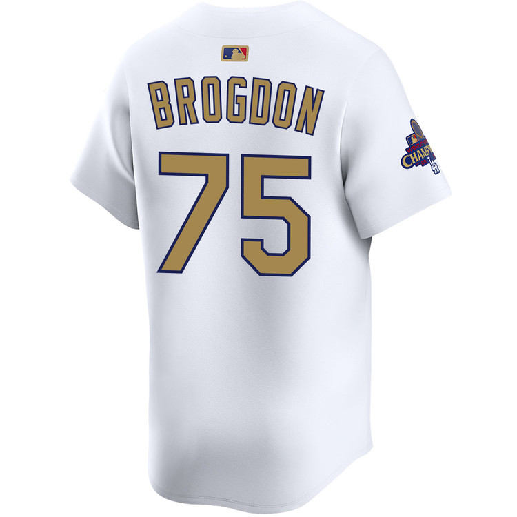 Connor Brogdon Los Angeles Dodgers Home 2025 Gold Collection Limited Jersey
