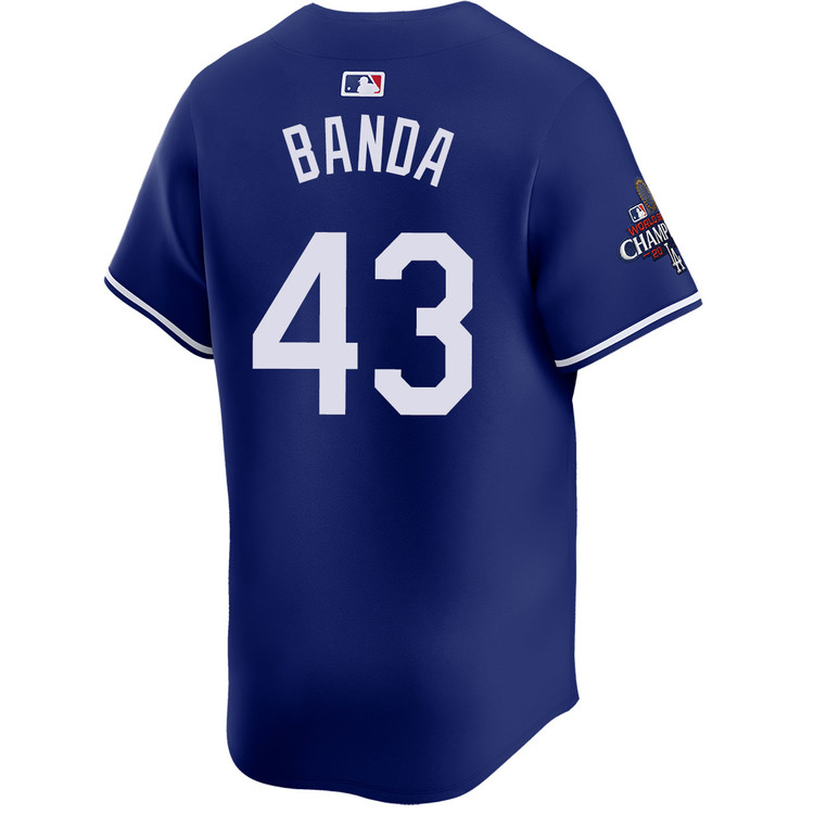 Anthony Banda Los Angeles Dodgers Alternate Royal Limited World Series Champions Jersey