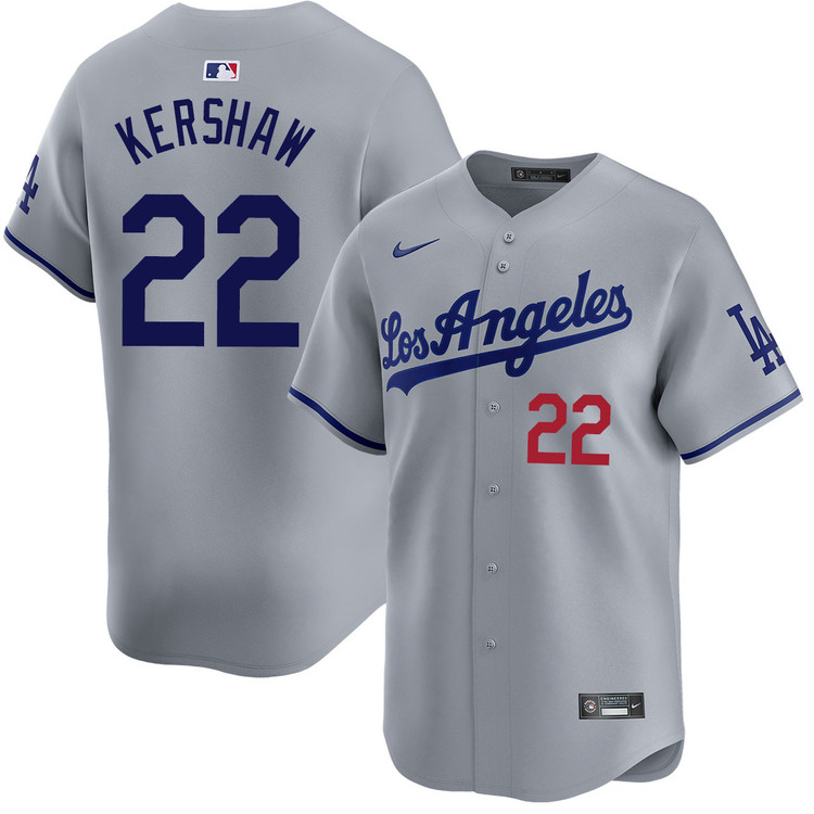 Clayton Kershaw Los Angeles Dodgers Road Limited Jersey