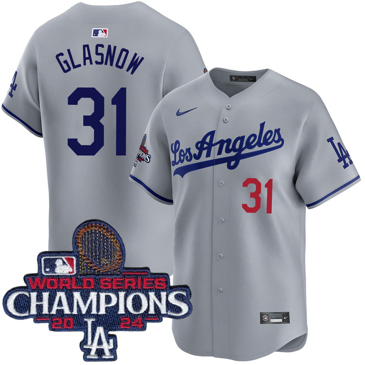 Tyler Glasnow Los Angeles Dodgers Road Limited World Series Champions Jersey