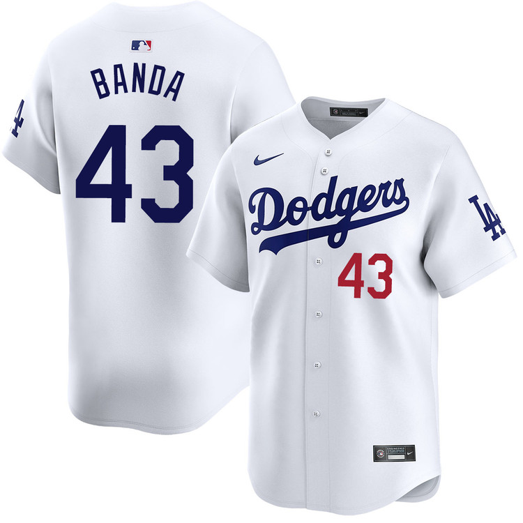Anthony Banda Los Angeles Dodgers Home Limited Jersey