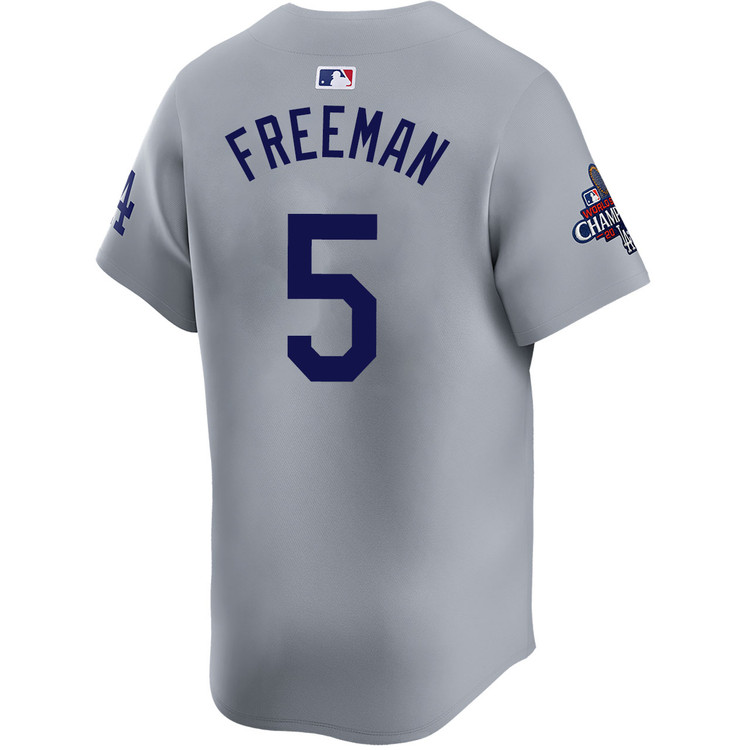 Freddie Freeman Los Angeles Dodgers Alternate Road Limited World Series Champions Jersey
