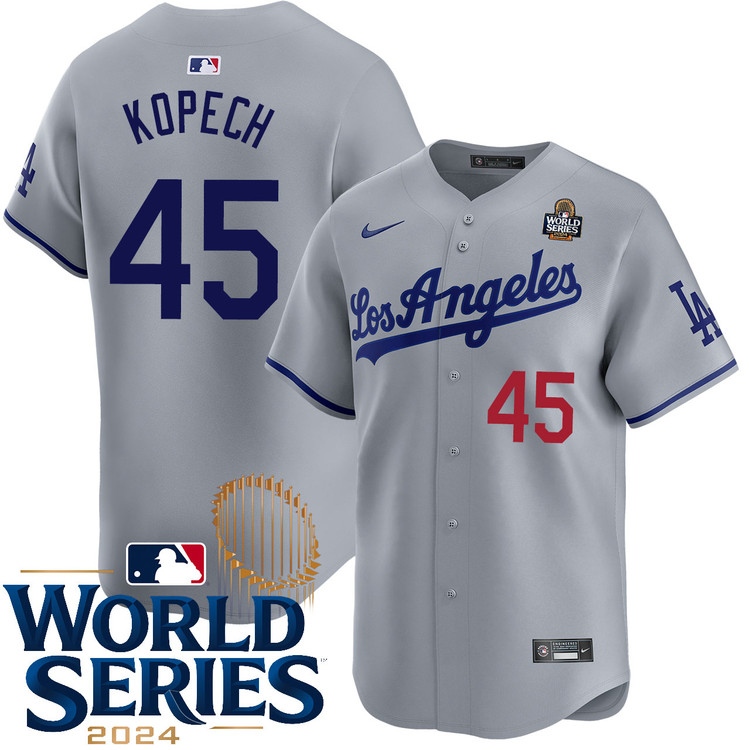 Michael Kopech Los Angeles Dodgers Road Limited World Series Jersey