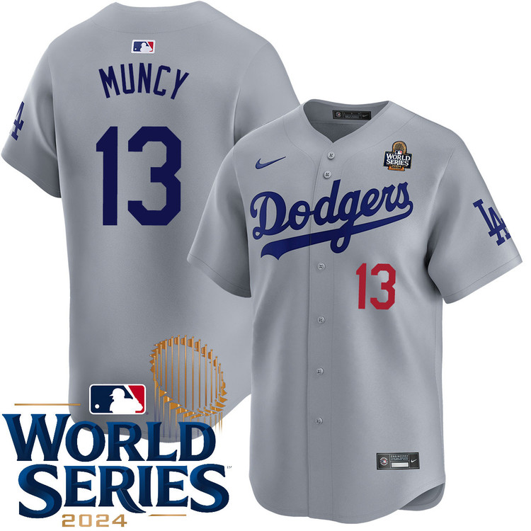 Max Muncy Los Angeles Dodgers Alternate Road Limited World Series Jersey