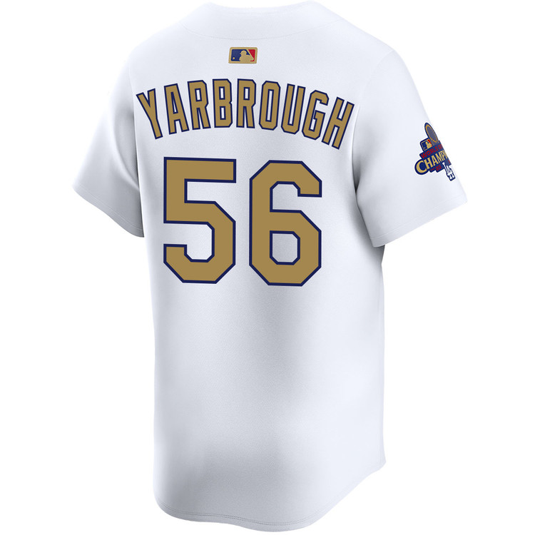 Ryan Yarbrough Los Angeles Dodgers Home 2025 Gold Collection Limited Jersey