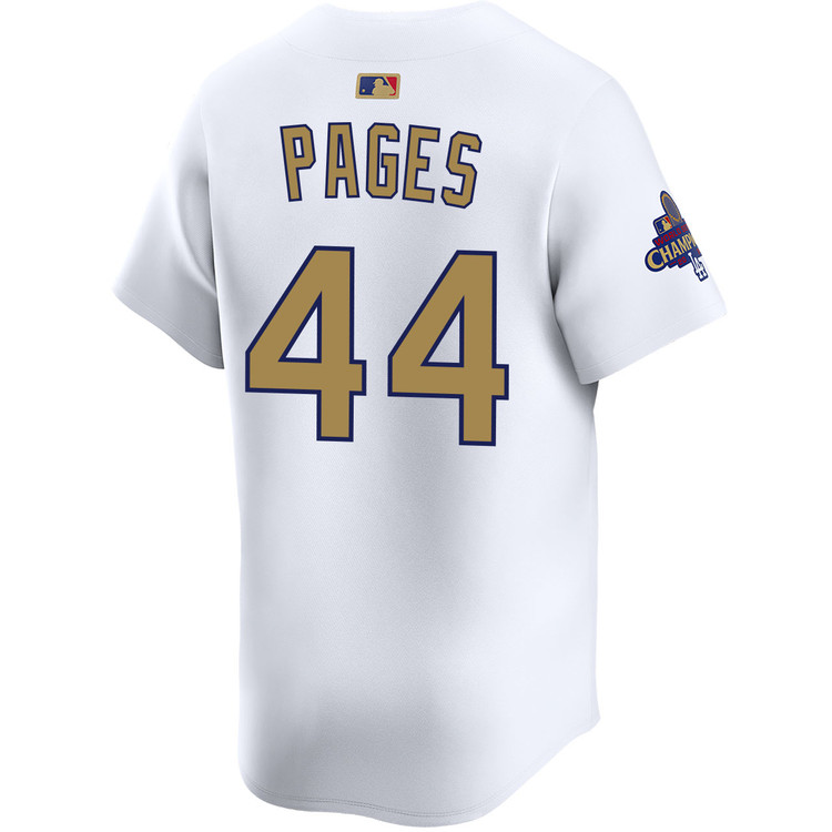 Andy Pages Los Angeles Dodgers Home 2025 Gold Collection Limited Jersey