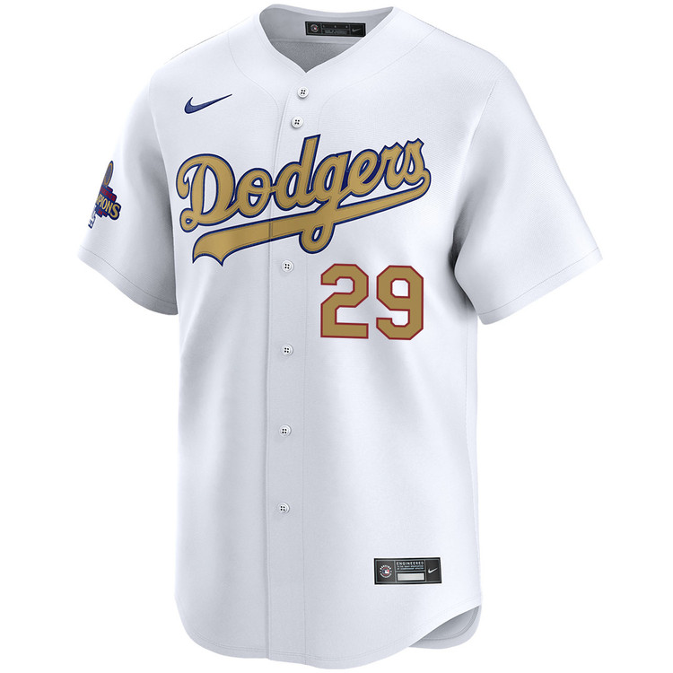 Michael Grove Los Angeles Dodgers Home 2025 Gold Collection Limited Jersey