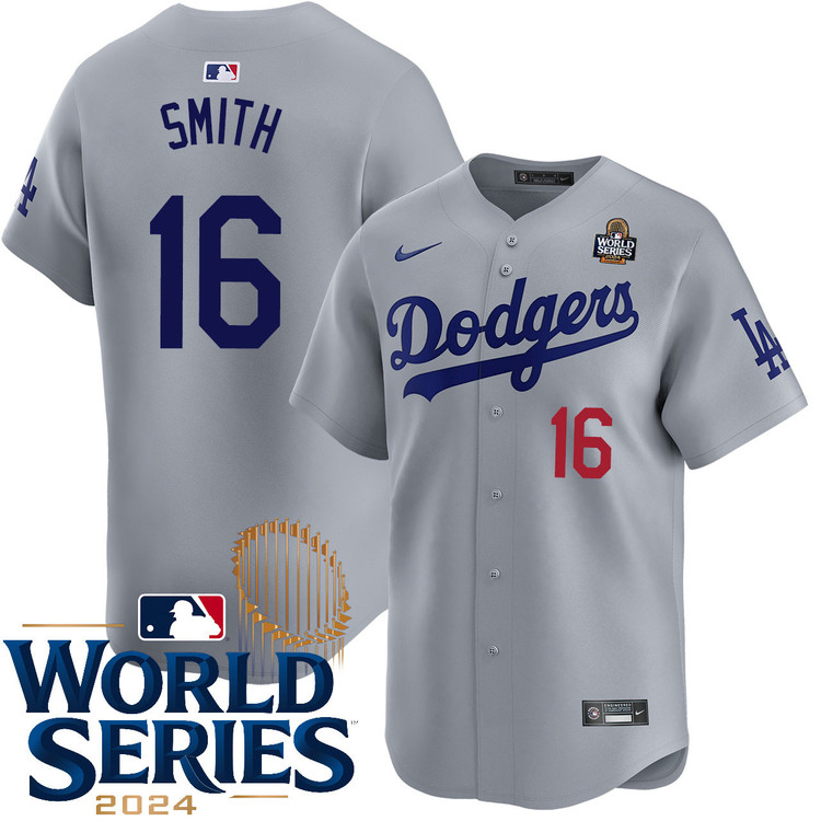 Will Smith Los Angeles Dodgers Alternate Road Limited World Series Jersey