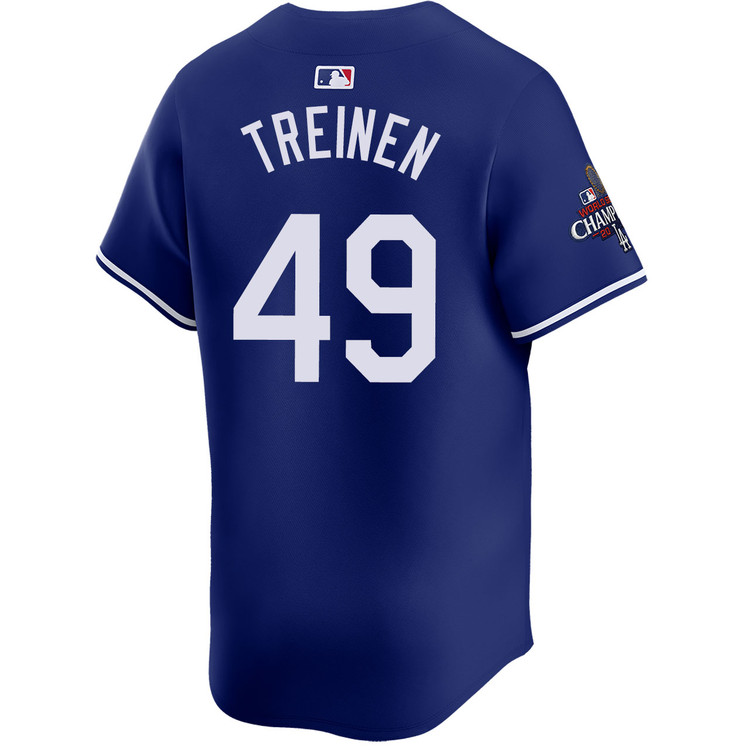 Blake Treinen Los Angeles Dodgers Alternate Royal Limited World Series Champions Jersey