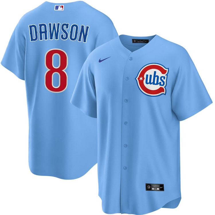 Andre Dawson Chicago Cubs Blues Alternate Jersey