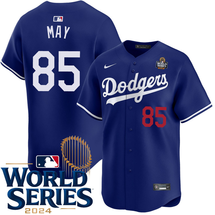 Dustin May Los Angeles Dodgers Alternate Royal Limited World Series Jersey