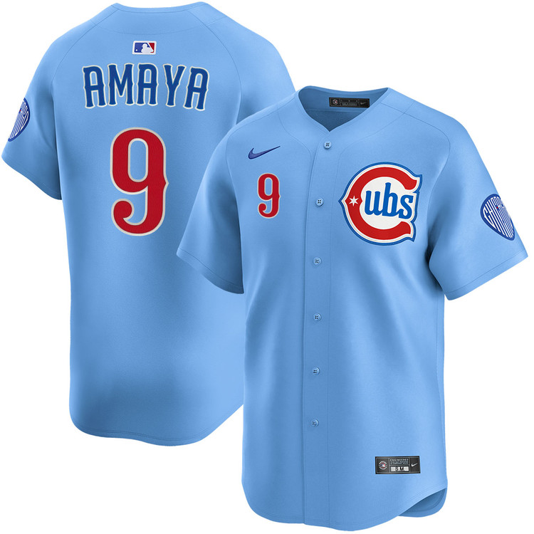 Miguel Amaya Chicago Cubs Blues Alternate Limited Jersey