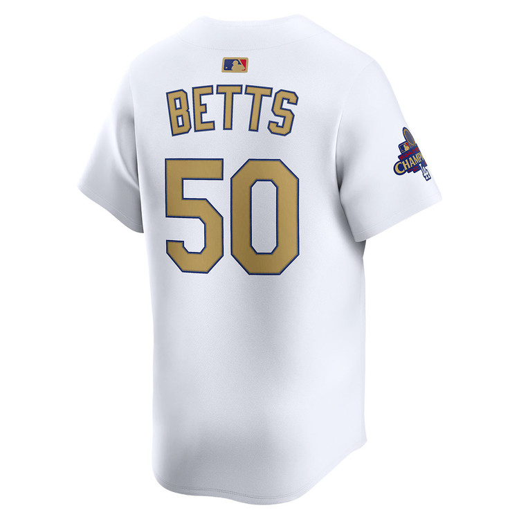 Mookie Betts Los Angeles Dodgers Home 2025 Gold Collection Limited Jersey