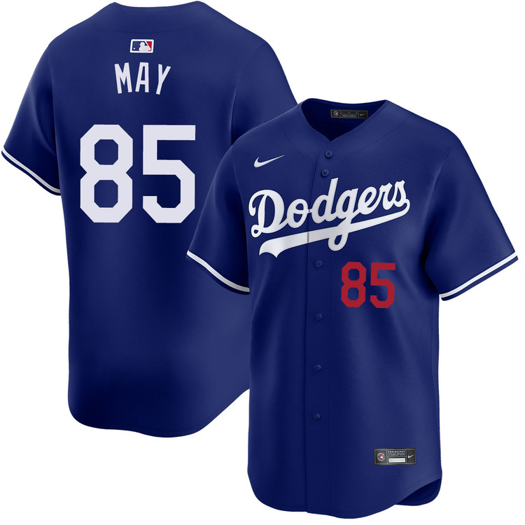 Dustin May Los Angeles Dodgers Alternate Royal Limited Jersey