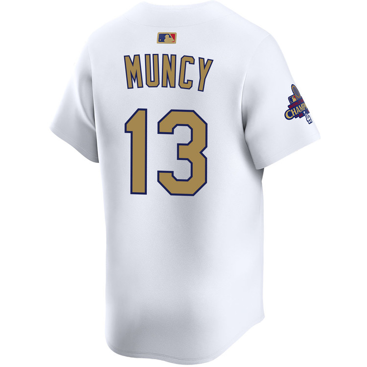 Max Muncy Los Angeles Dodgers Home 2025 Gold Collection Limited Jersey
