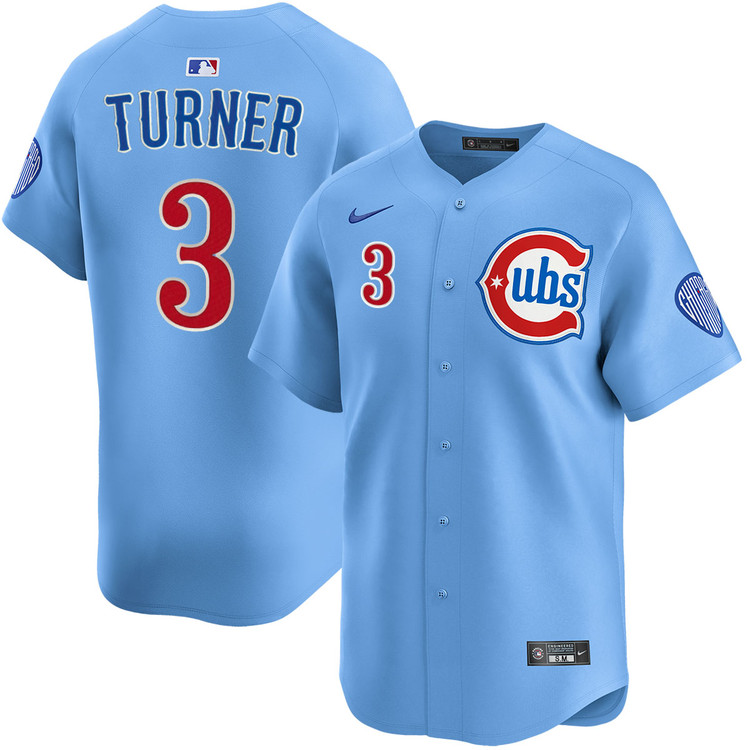 Justin Turner Chicago Cubs Blues Alternate Limited Jersey