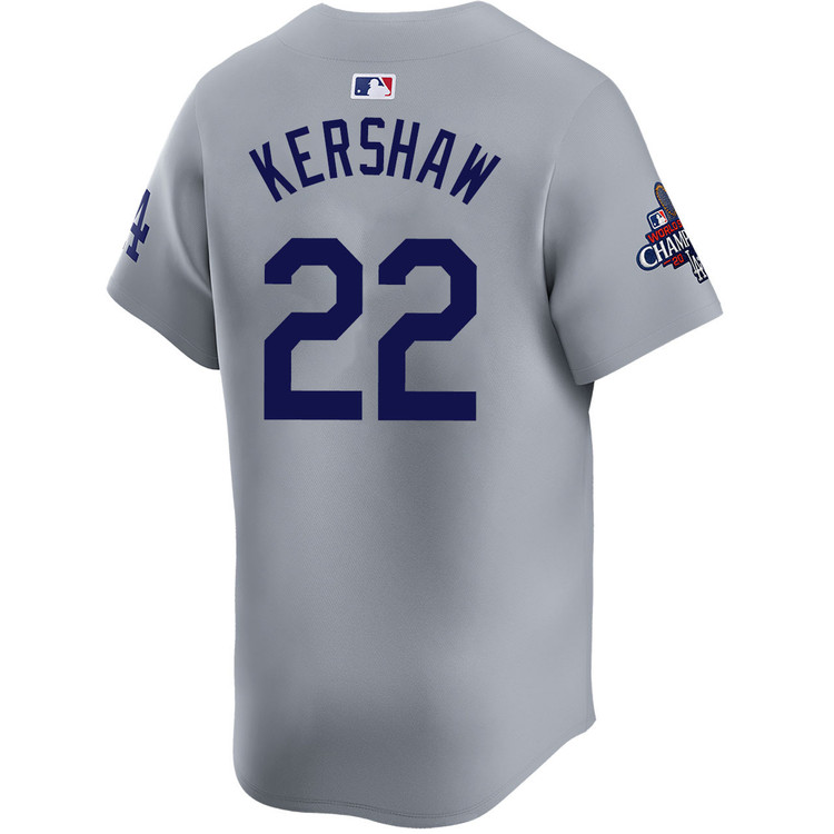 Clayton Kershaw Los Angeles Dodgers Alternate Road Limited World Series Champions Jersey