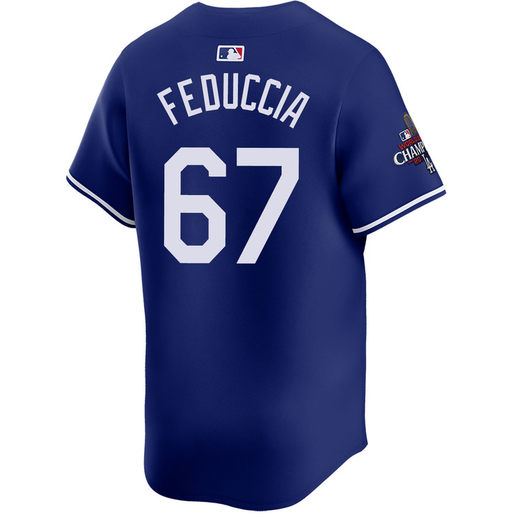 Hunter Feduccia Los Angeles Dodgers Alternate Royal Limited World Series Champions Jersey