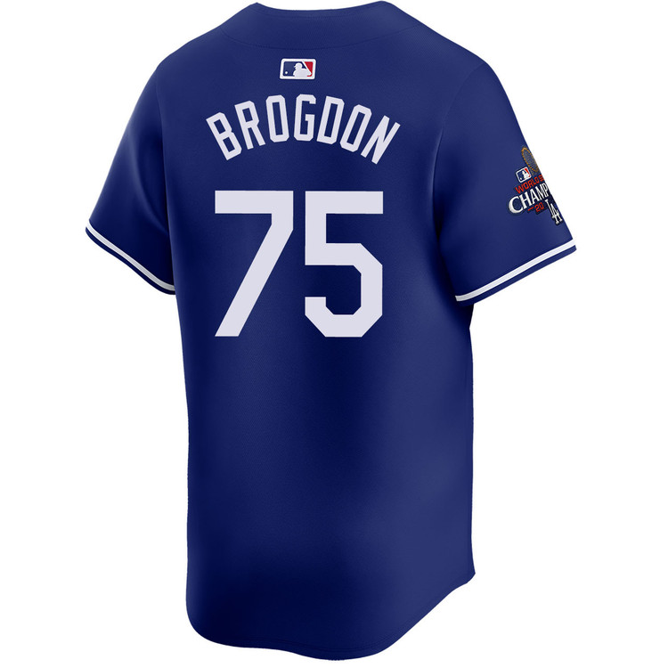 Connor Brogdon Los Angeles Dodgers Alternate Royal Limited World Series Champions Jersey