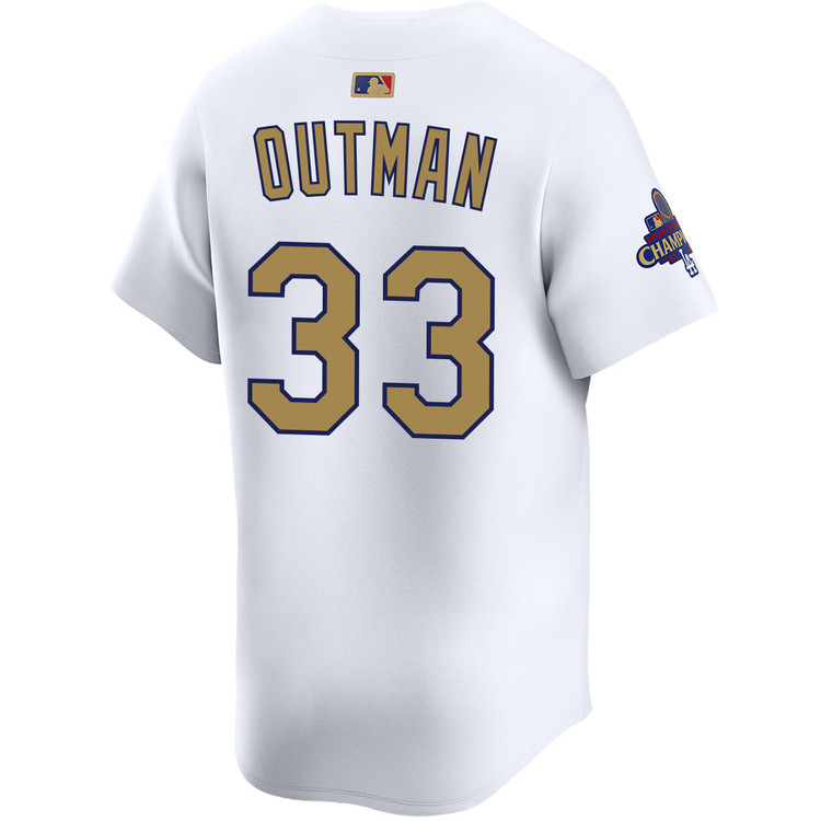 James Outman Los Angeles Dodgers Home 2025 Gold Collection Limited Jersey