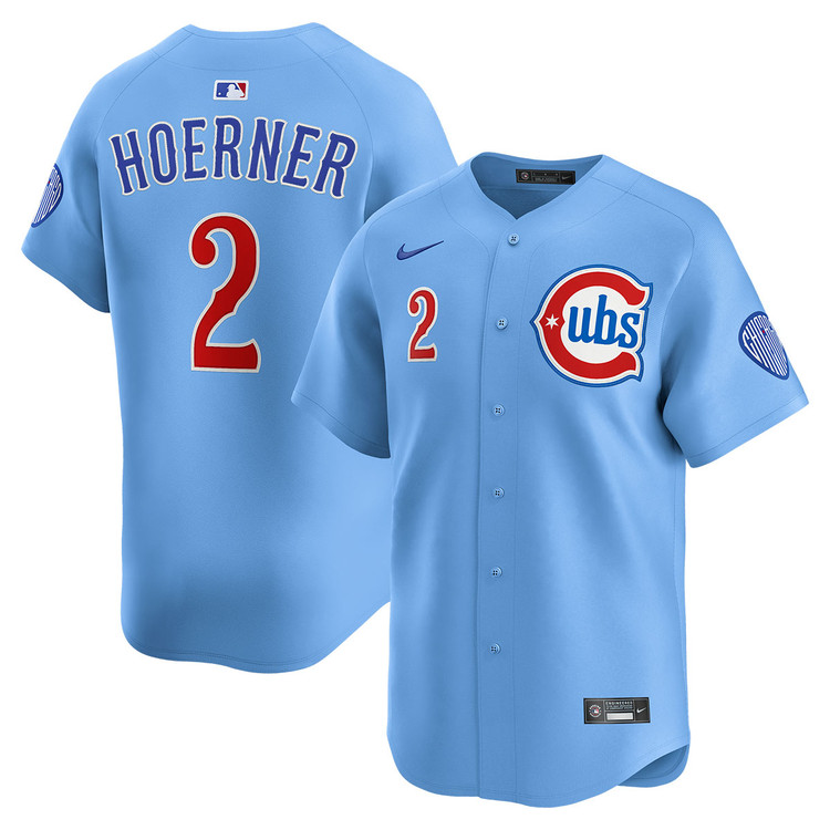 Nico Hoerner Chicago Cubs Youth Blues Alternate Limited Jersey