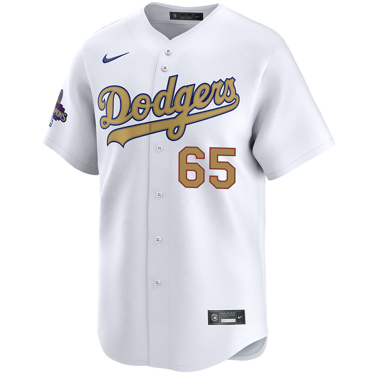 James Paxton Los Angeles Dodgers Home 2025 Gold Collection Limited Jersey