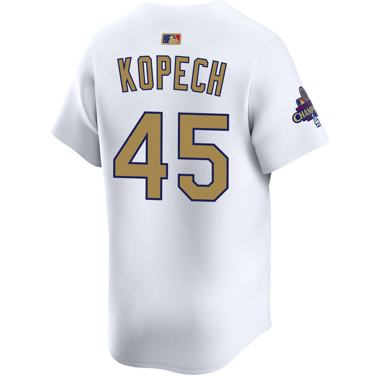 Michael Kopech Los Angeles Dodgers Home 2025 Gold Collection Limited Jersey