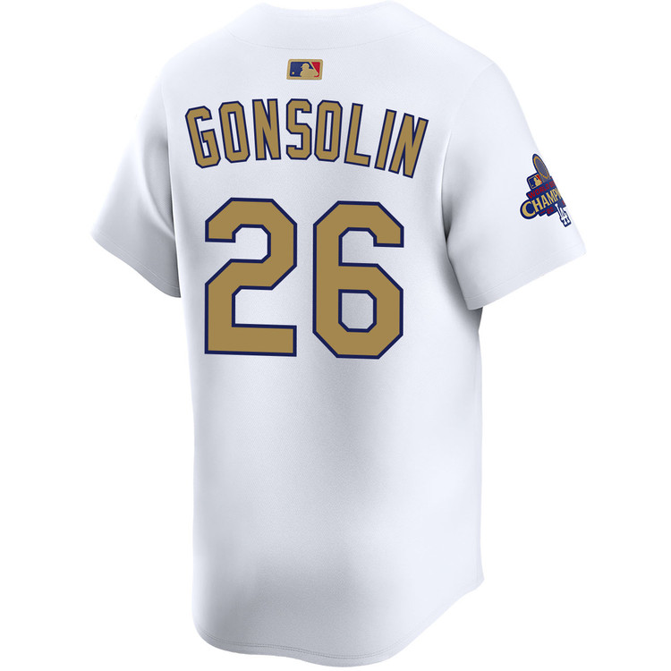 Tony Gonsolin Los Angeles Dodgers Home 2025 Gold Collection Limited Jersey