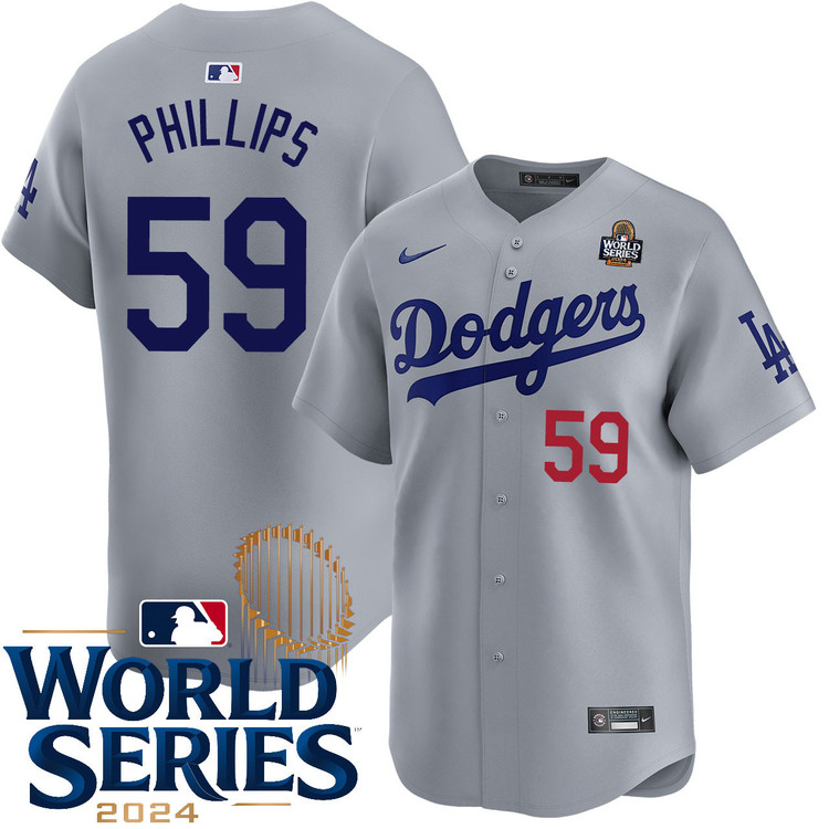 Evan Phillips Los Angeles Dodgers Alternate Road Limited World Series Jersey