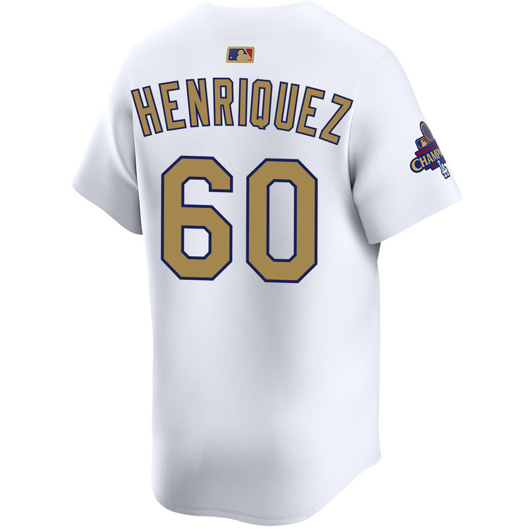 Edgardo Henriquez Los Angeles Dodgers Home 2025 Gold Collection Limited Jersey