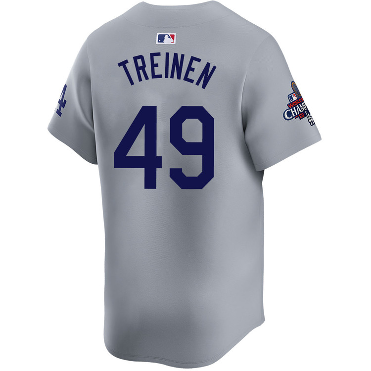 Blake Treinen Los Angeles Dodgers Alternate Road Limited World Series Champions Jersey